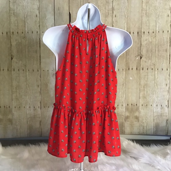 ✨HP✨LOFT Marigold Peplum Halter Tank Top - Picture 7 of 15